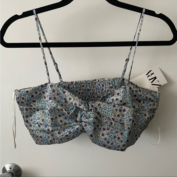 Zara floral crop top BNWT - Picture 4 of 7